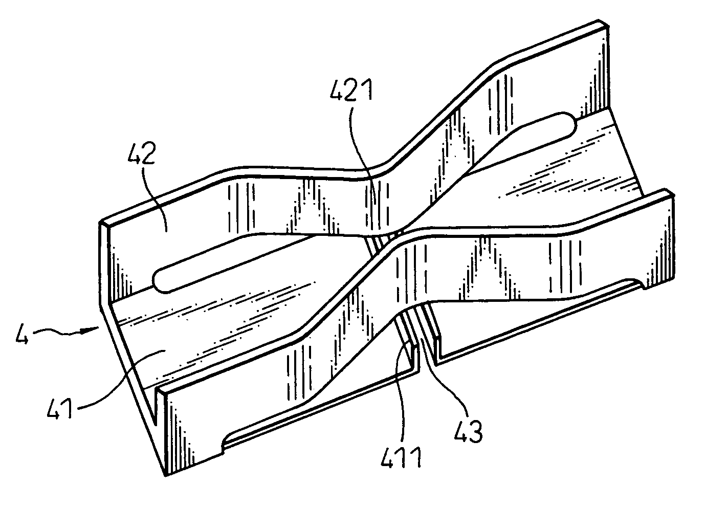 Displacement prevention device for the side plate of a heat exchanger