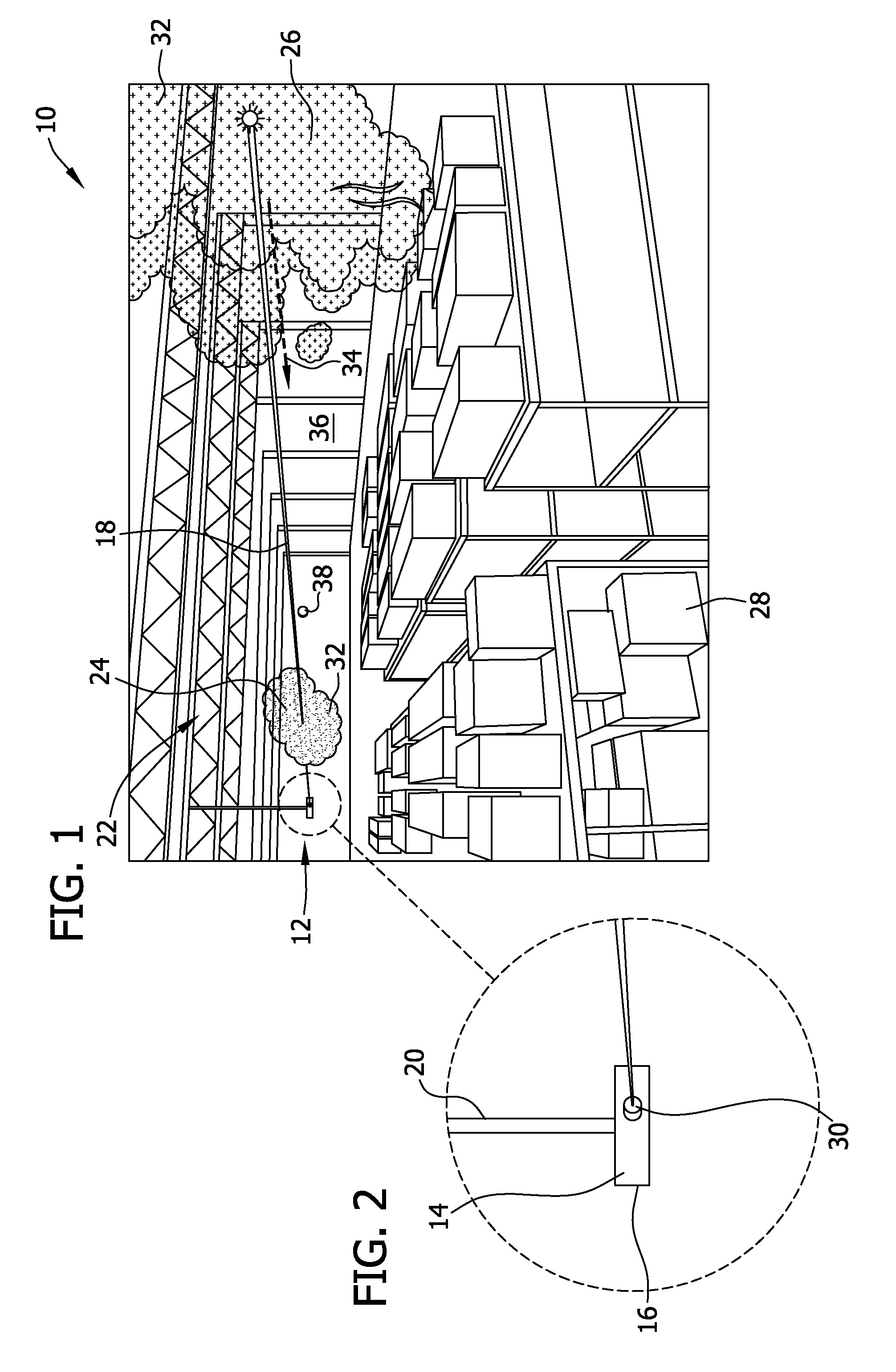 Particle detection system and method of detecting particles