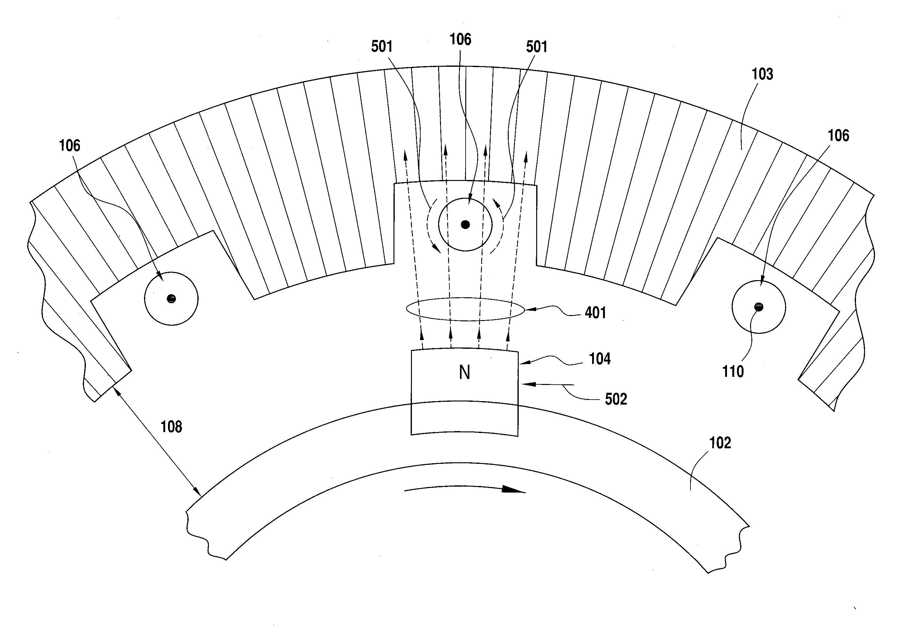 Reduced Reaction Rotary Alternating Current Generator