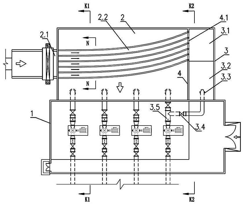 Water pump station water inlet pool sediment cleaning method