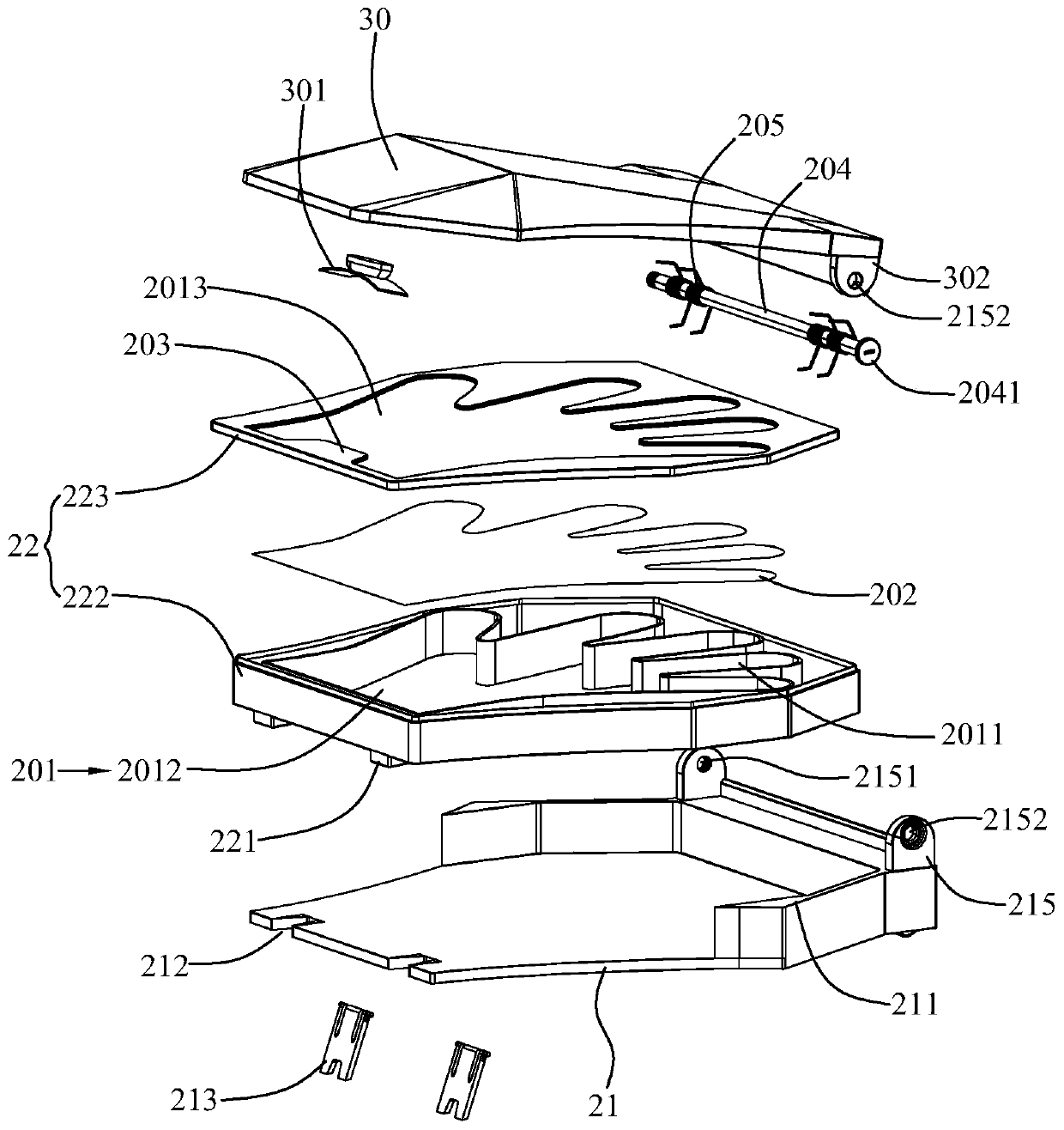 Device for wearing thin-film gloves