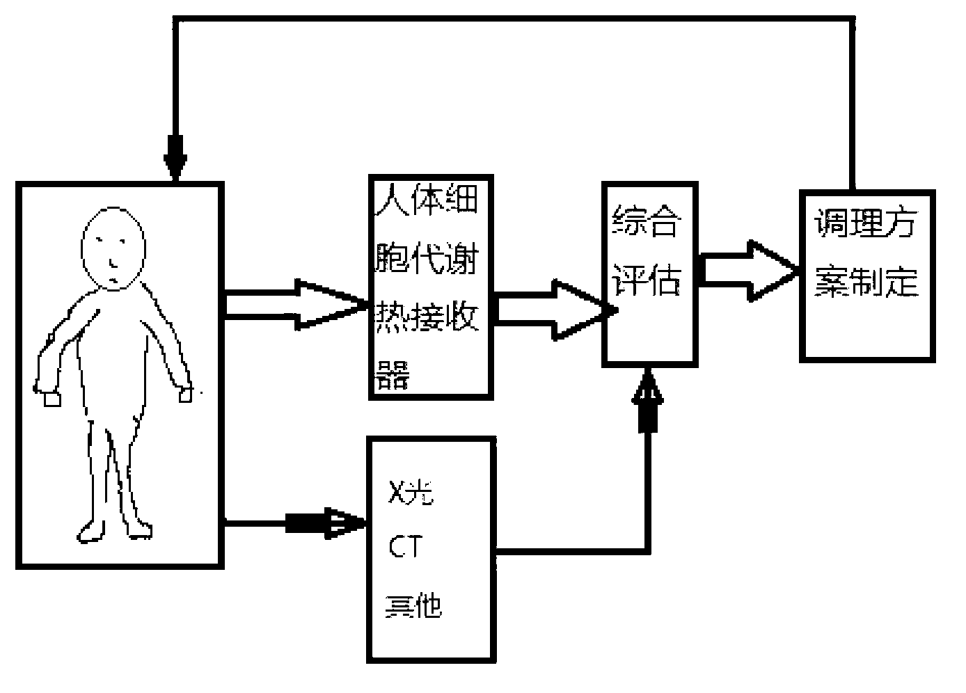 Method and device for performing synthetic display and evaluation on human physiological states