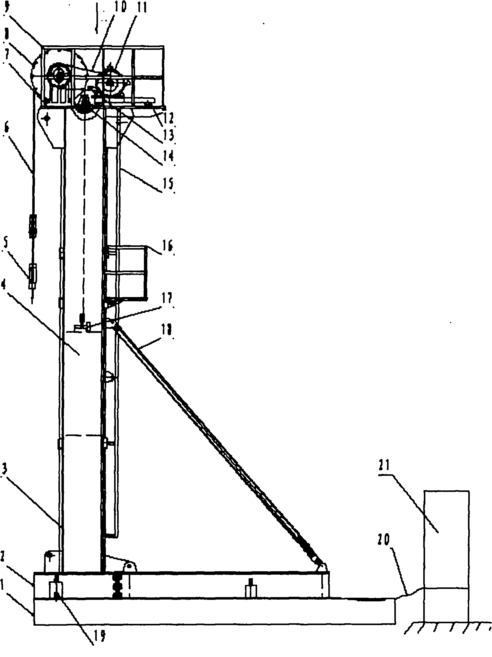 Numerically-controlled distance-measuring brake drum oil pumping unit