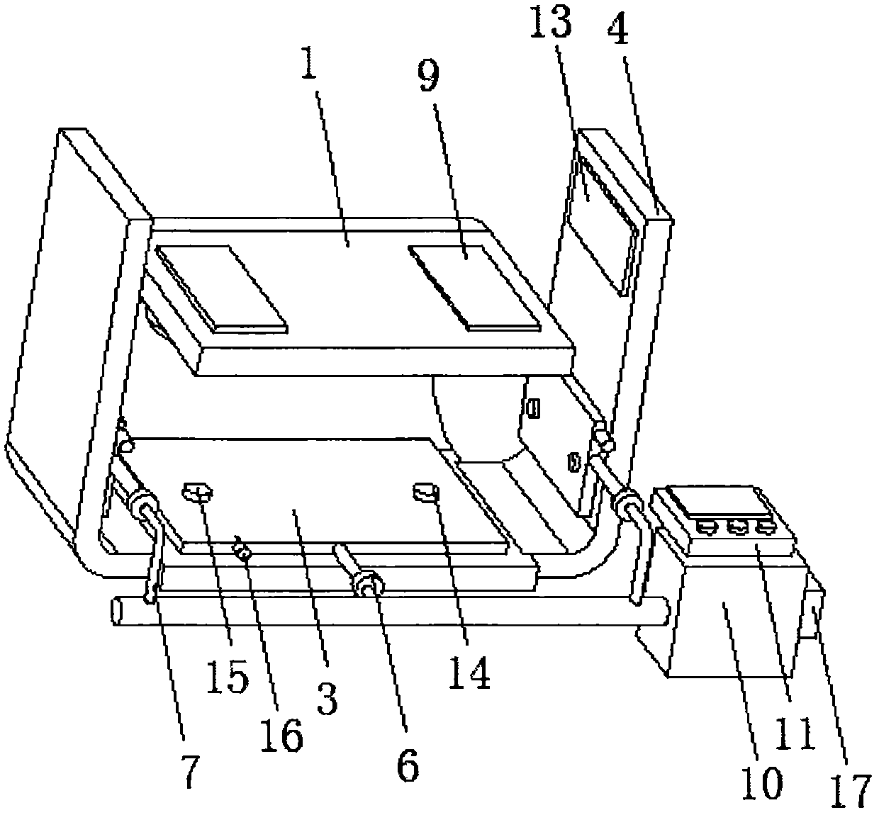 A vest combined bandaging device for bandaging the operation area after breast cancer surgery