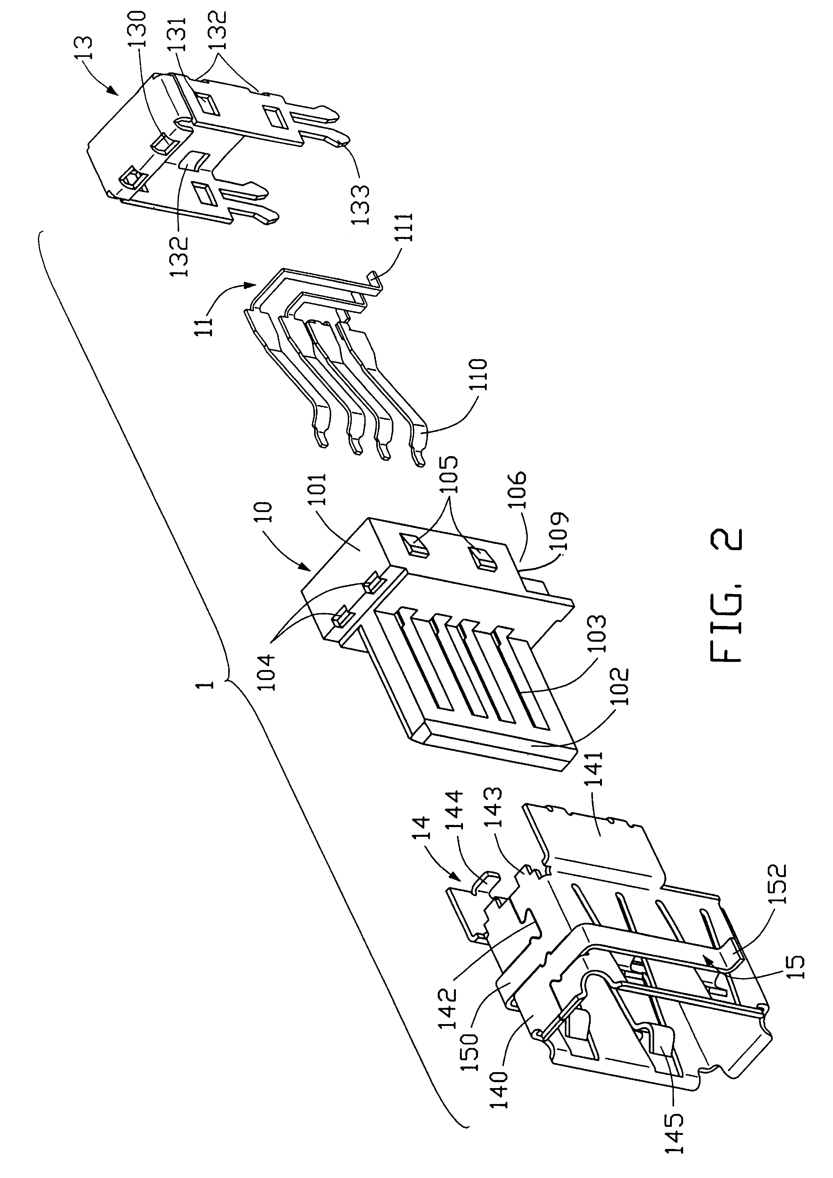 Universal serial bus connector