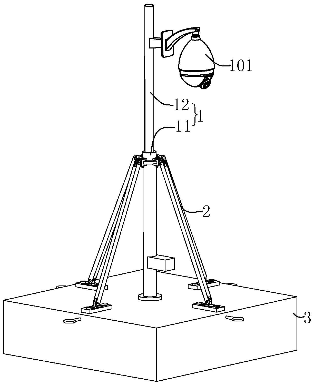 Novel monitoring device for monitoring municipal roads