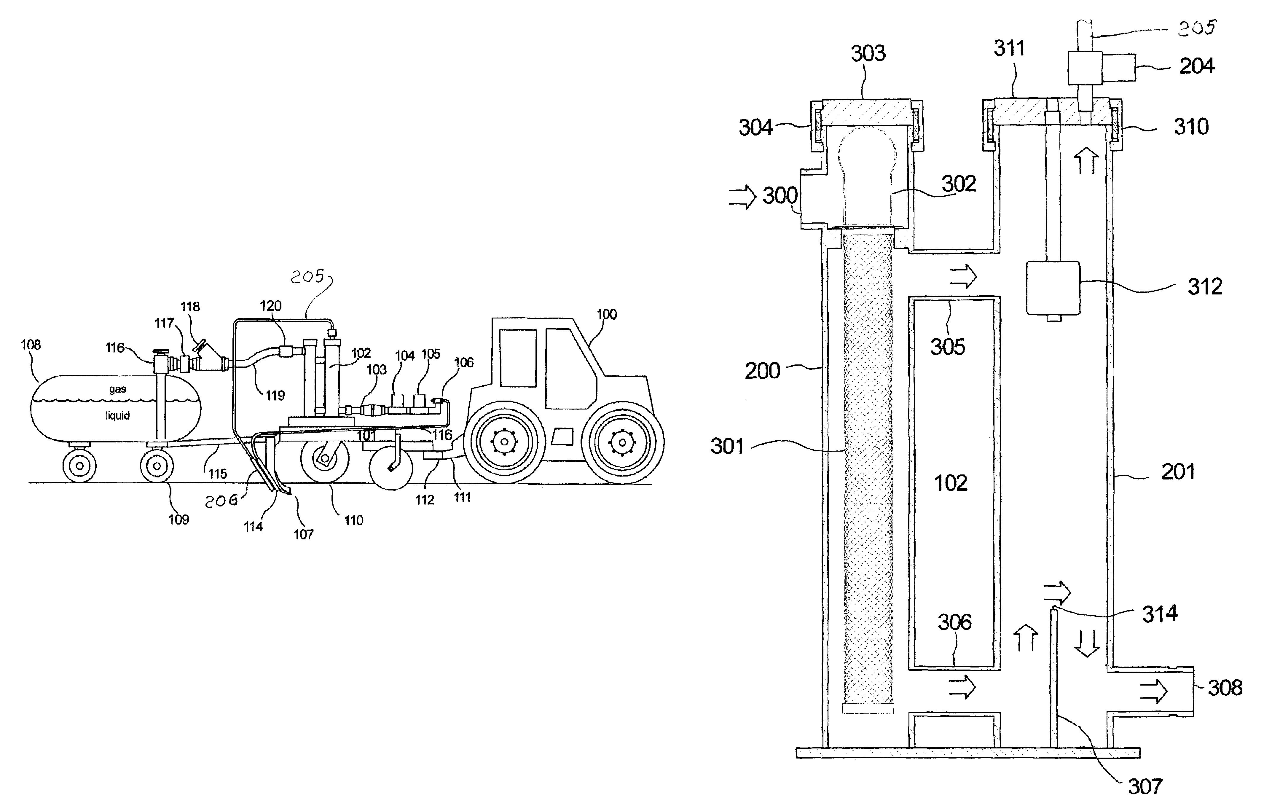 Anhydrous ammonia fertilizer liquid and vapor separator