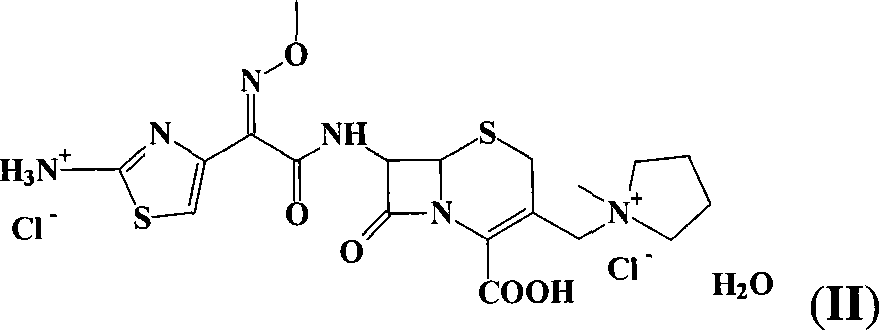 Preparation of cefepime hydrochlorice by sodium salt precipitation method