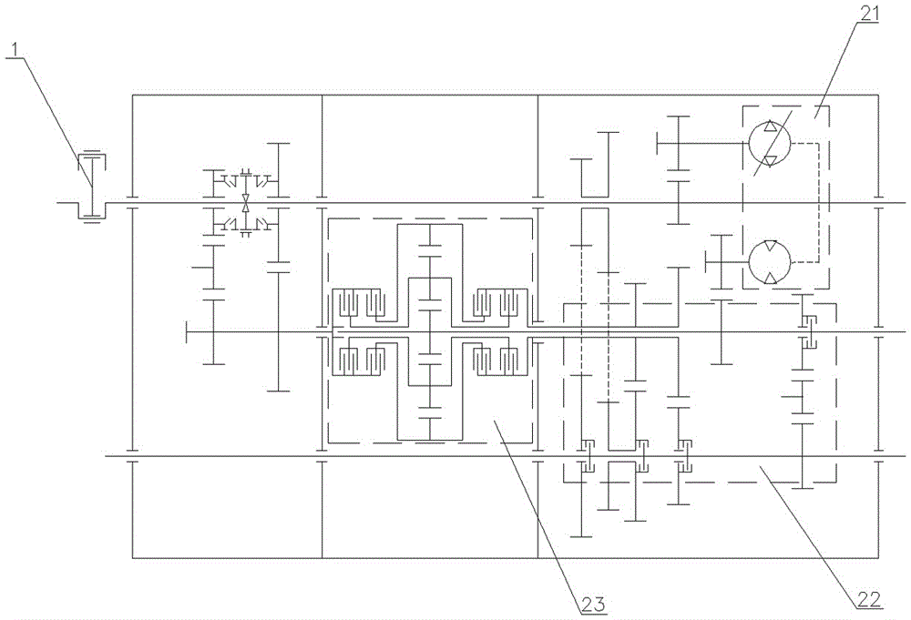 Vehicle power matching system with hydromechanical continuously variable transmission