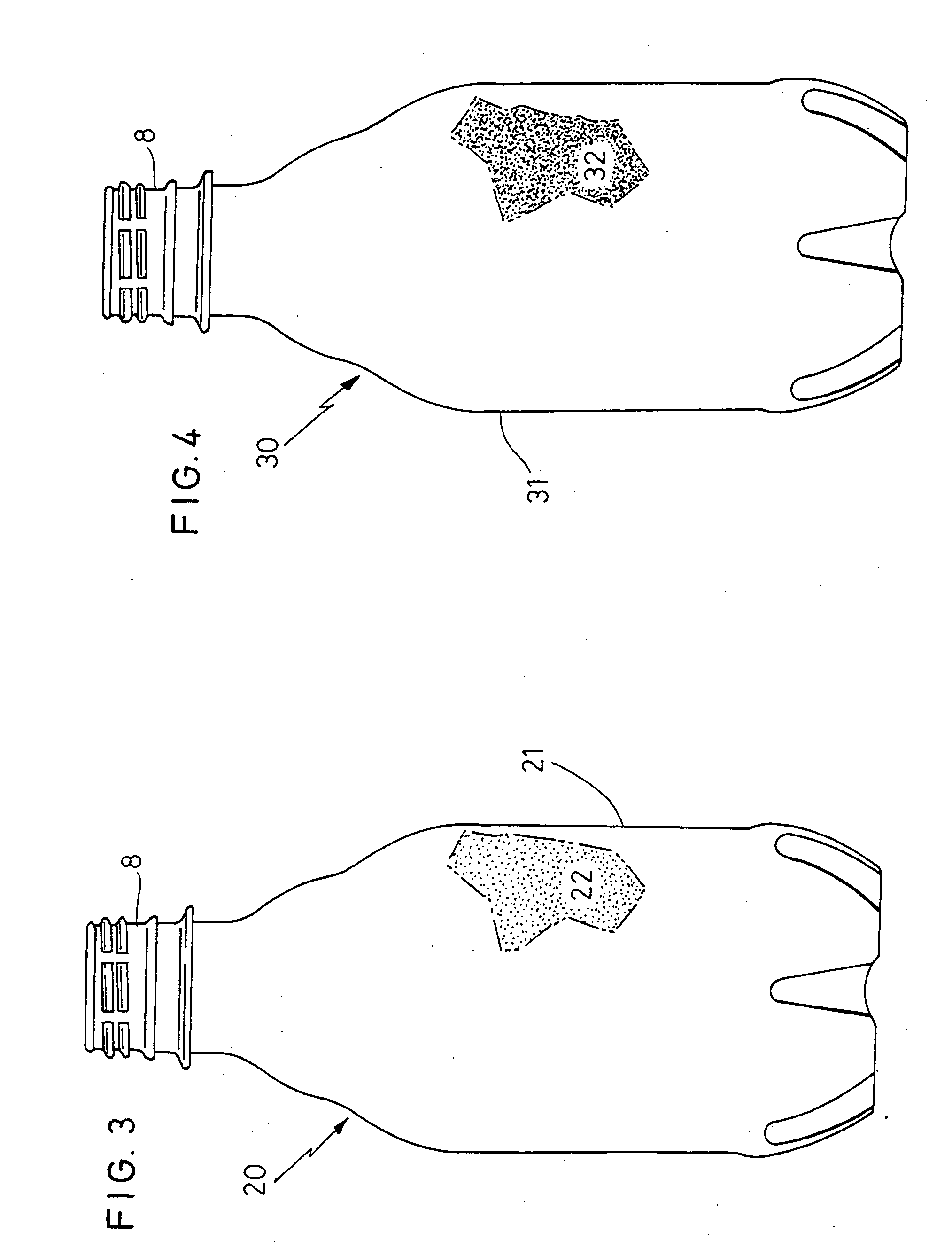 Preform and Container for Radiosensitive Products and Method for the Manufacturing Thereof