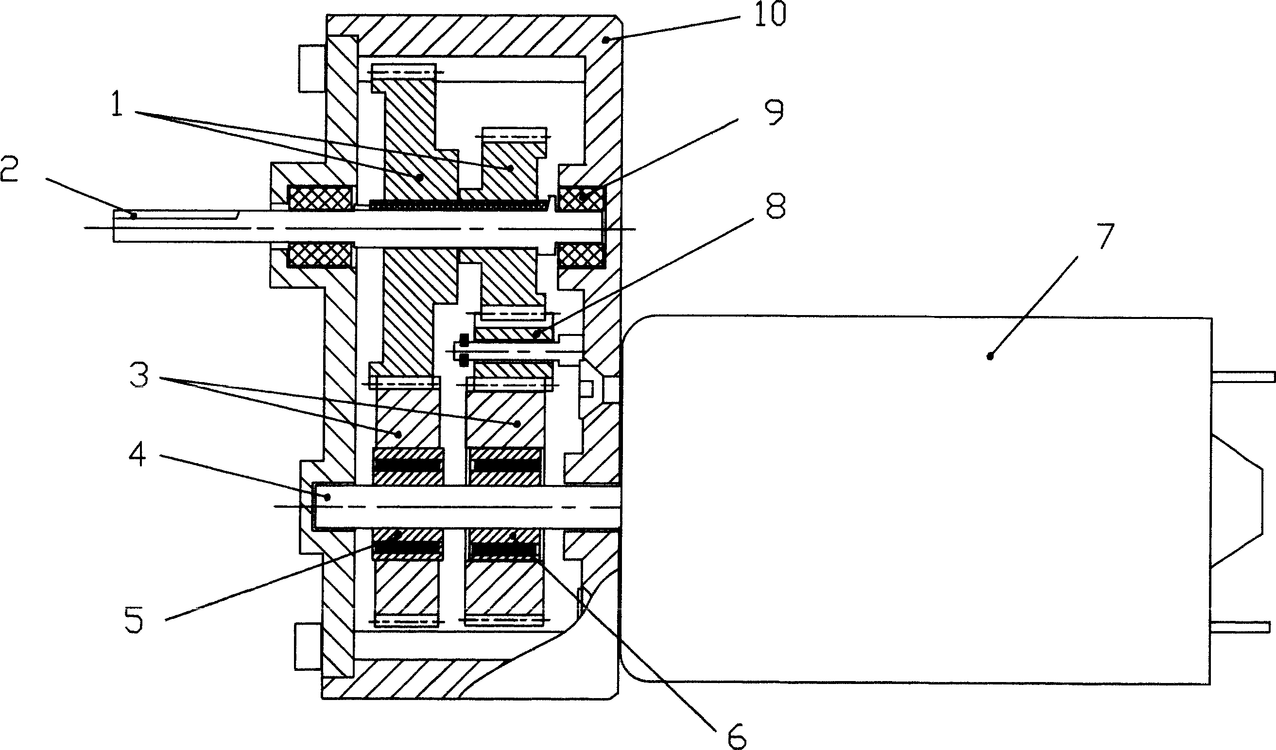 Double-outputting torque speed reducing electric machine