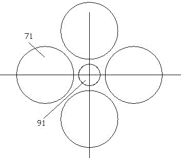 Supporting table device capable of achieving indicating function for instruments and equipment