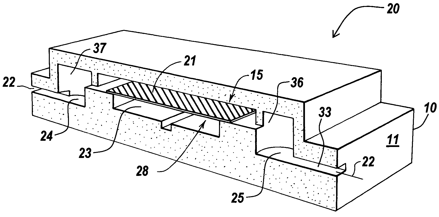 Implementation of microfluidic components, including molecular fractionation devices, in a microfluidic system