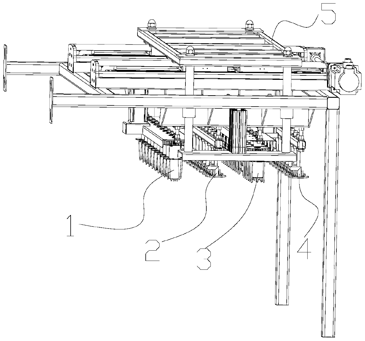 Flour tidying device for noodles, bean vermicelli and rice noodles