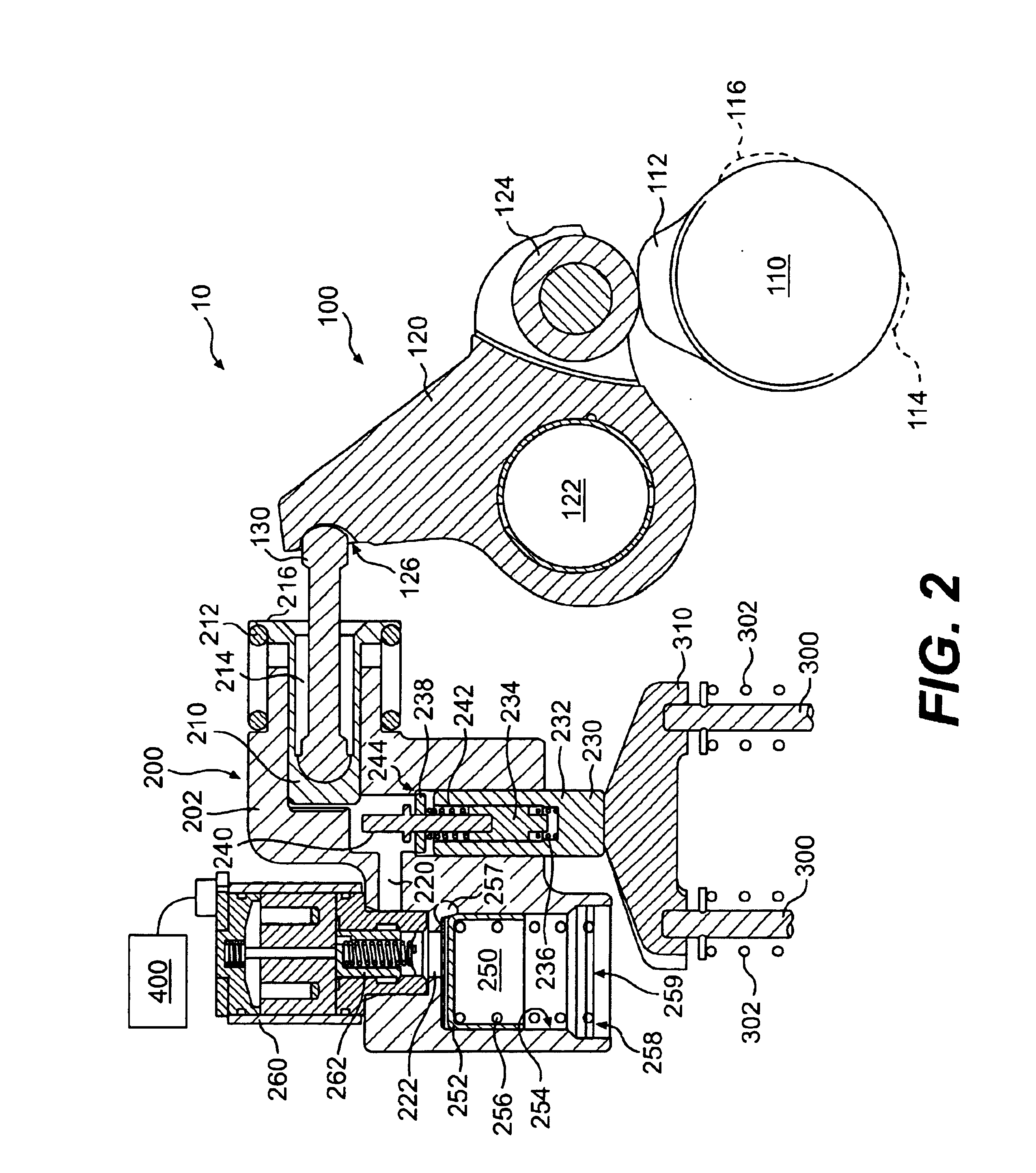 Compact lost motion system for variable valve actuation