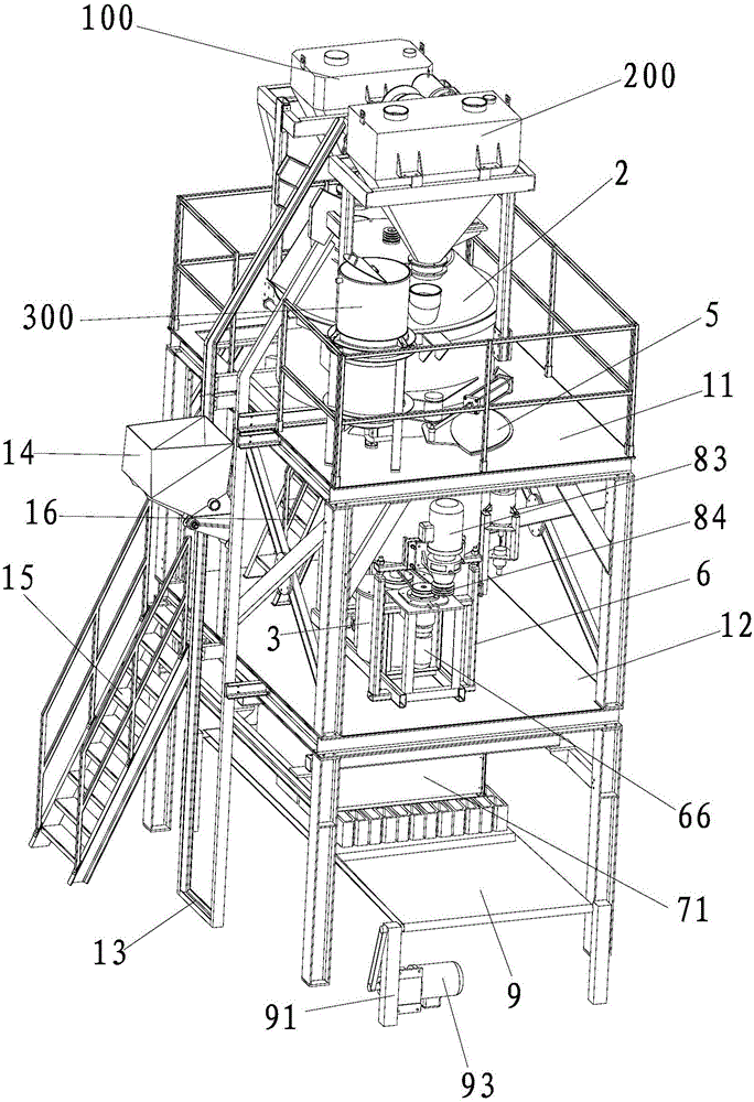 Automatic filling line for foam cement