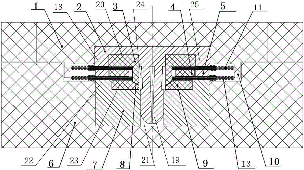 Small low-inductance connector for flat cable connection of slapper detonator