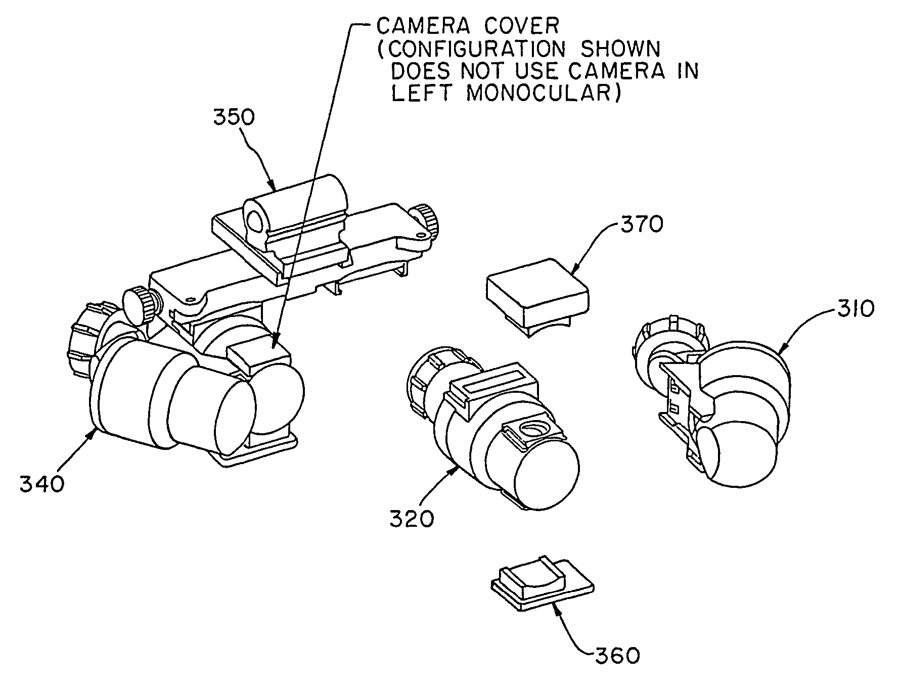 Modular panoramic night vision goggles