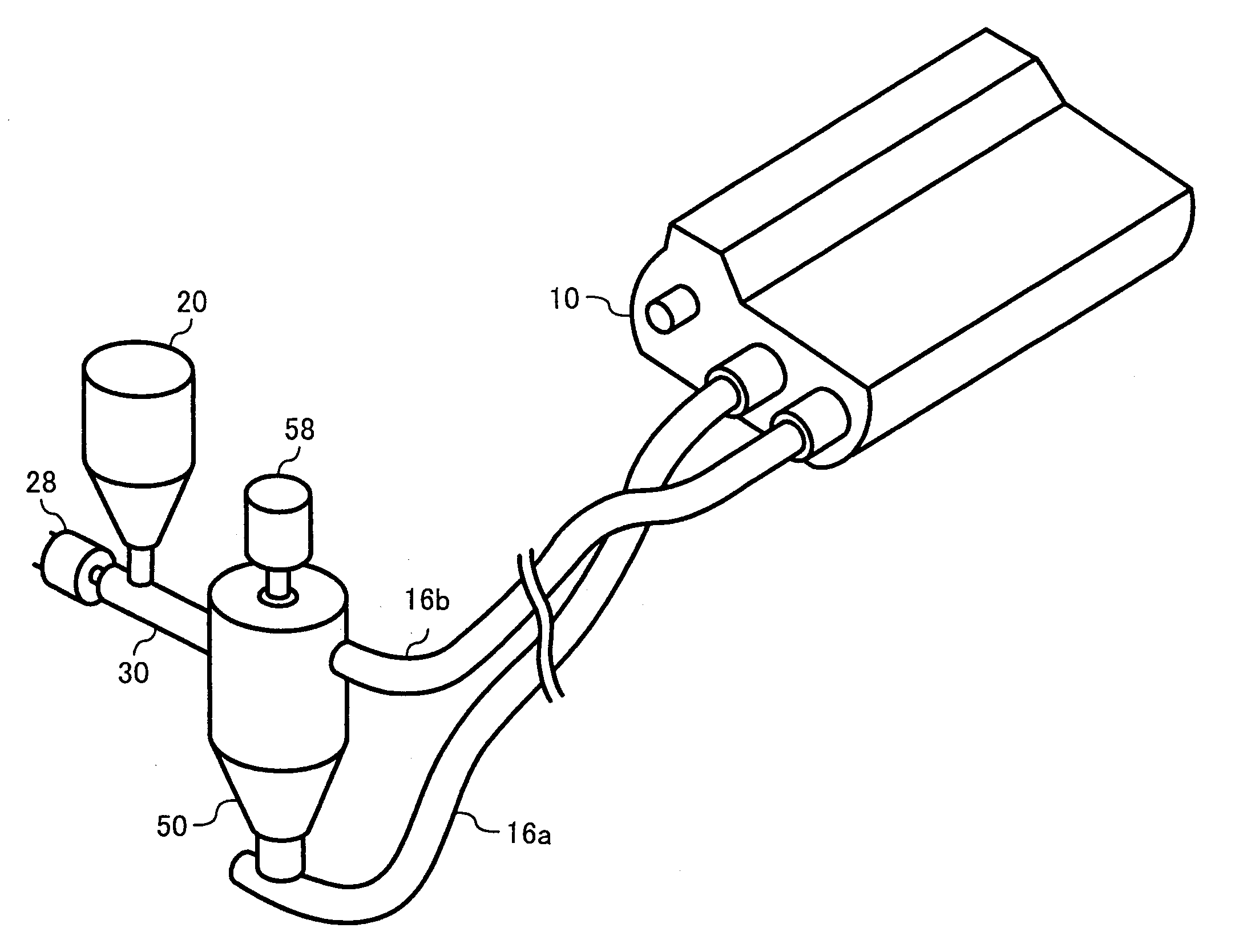 Developing device for developing latent images to toner images