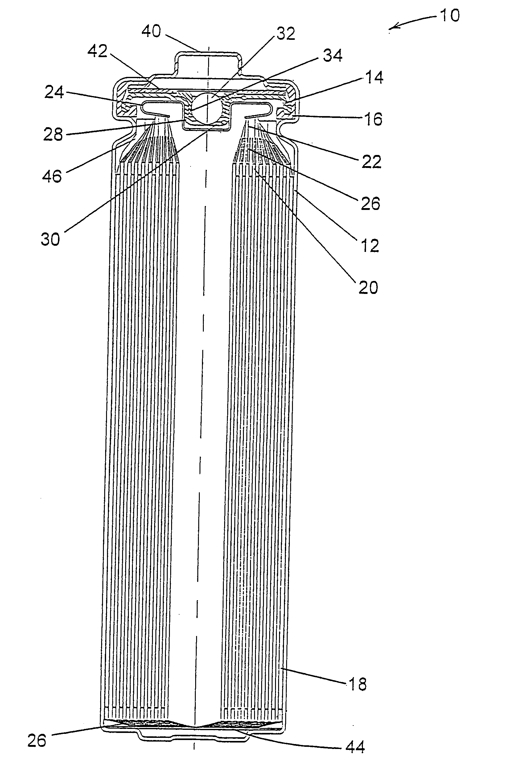 High discharge capacity lithium battery