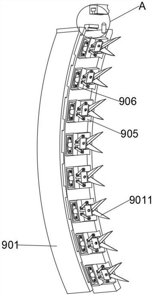 Pruning and cutting device for branches and leaves at high positions of garden trees