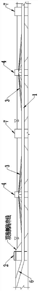 A self-supply system of artificial island pipe joints for the relay extension of floating tunnels