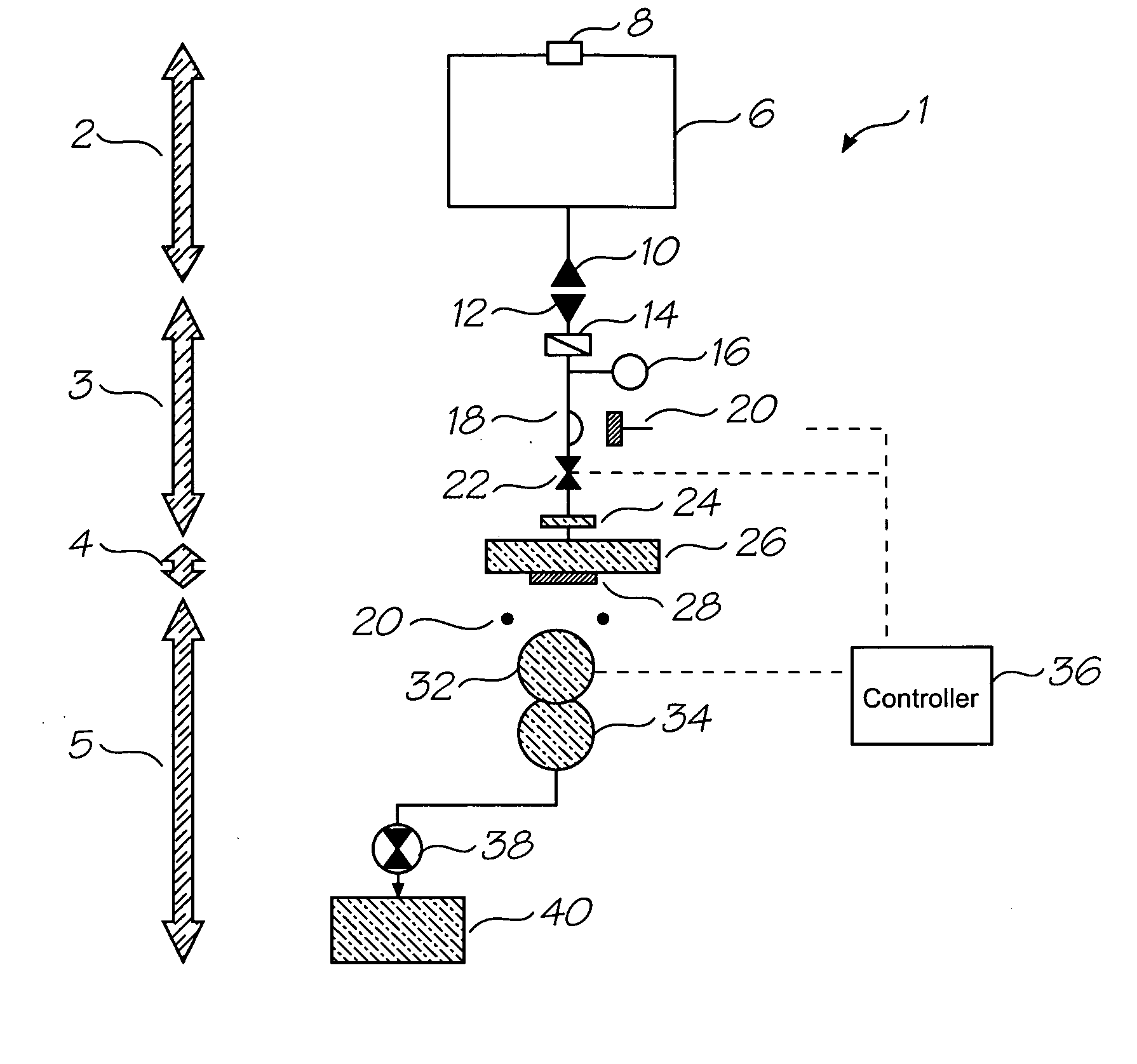 Printer with ink flow shutoff valve