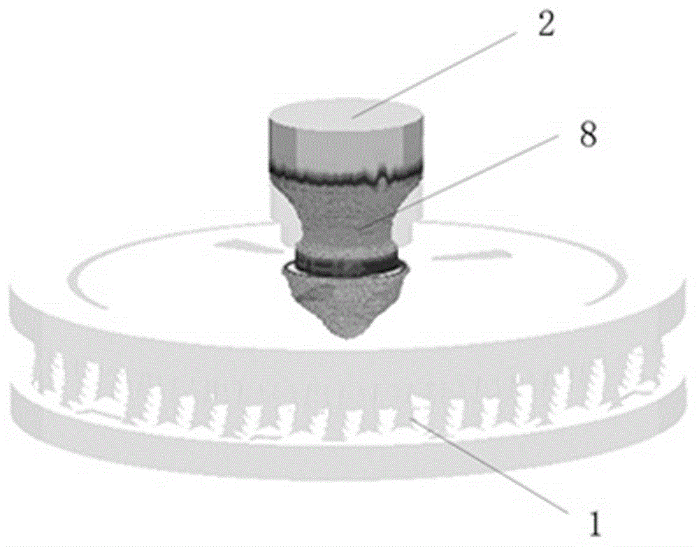 Casting method and device for braking disc body and braking disc body made by same