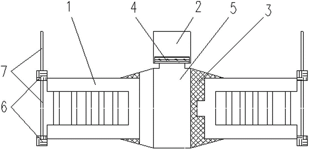 Casting method and device for braking disc body and braking disc body made by same