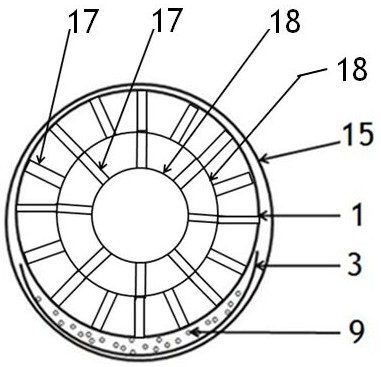 Internal heating type drum dryer