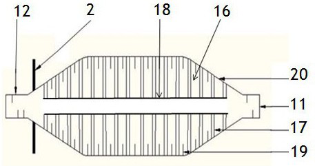 Internal heating type drum dryer