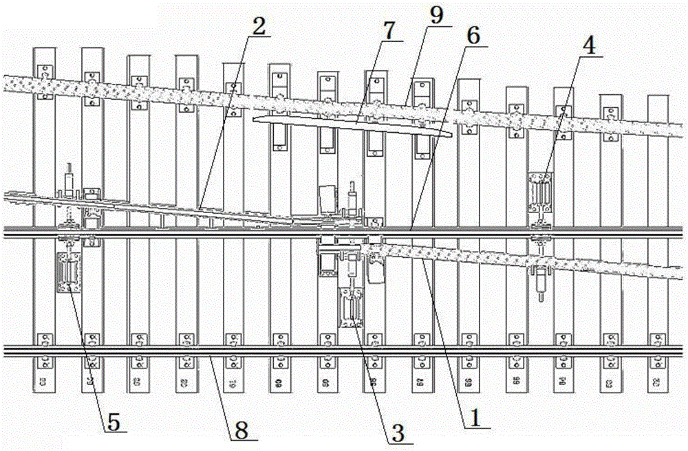 Runover frog and railway turnout with same