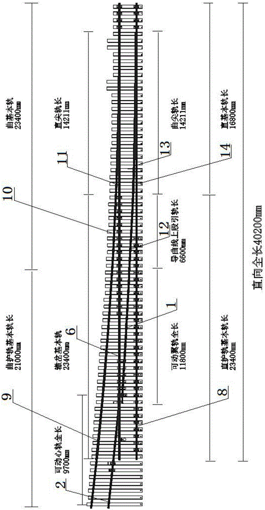 Runover frog and railway turnout with same