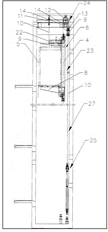 Right-angle door opening backpack frame elevator