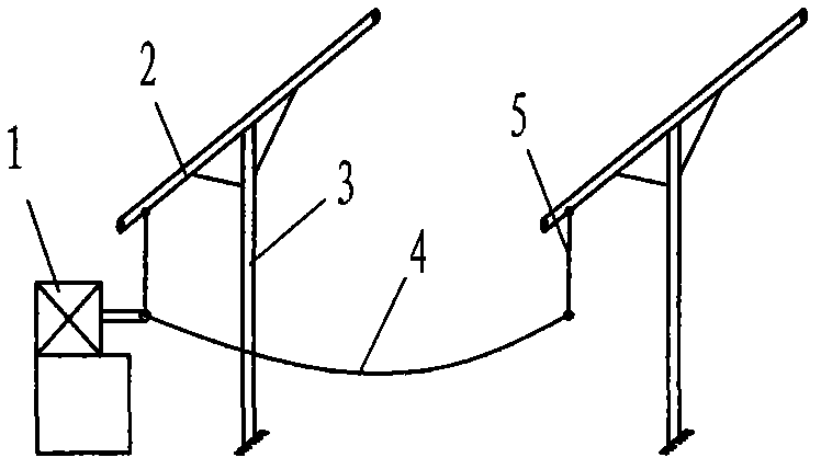 Overhead conductor galloping testing device and testing method on basis of gear-end displacement excitation