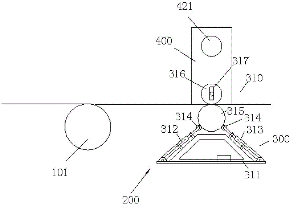 Winding mechanism of linen silk winding and strip forming device