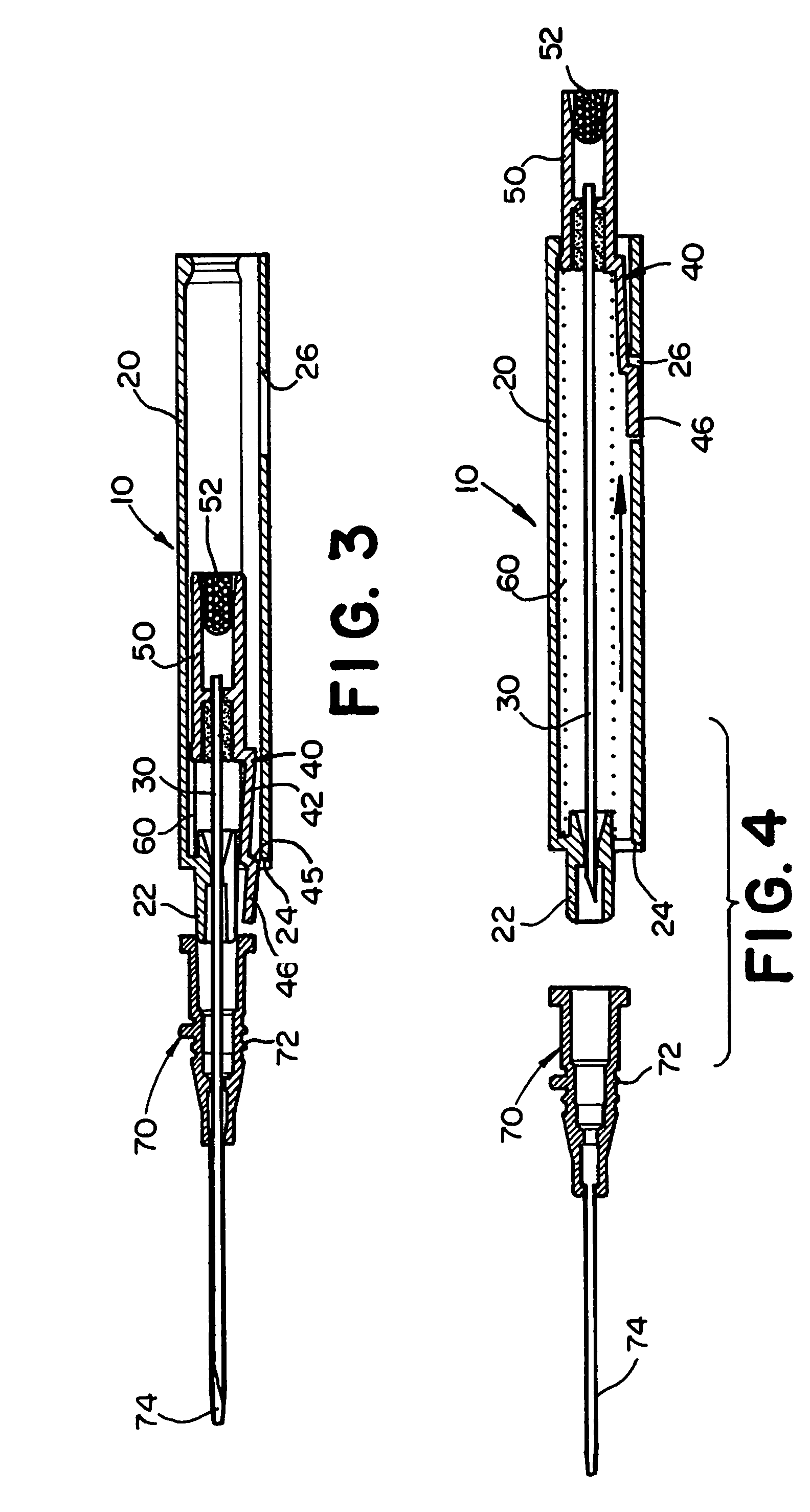 Retractable needle medical device