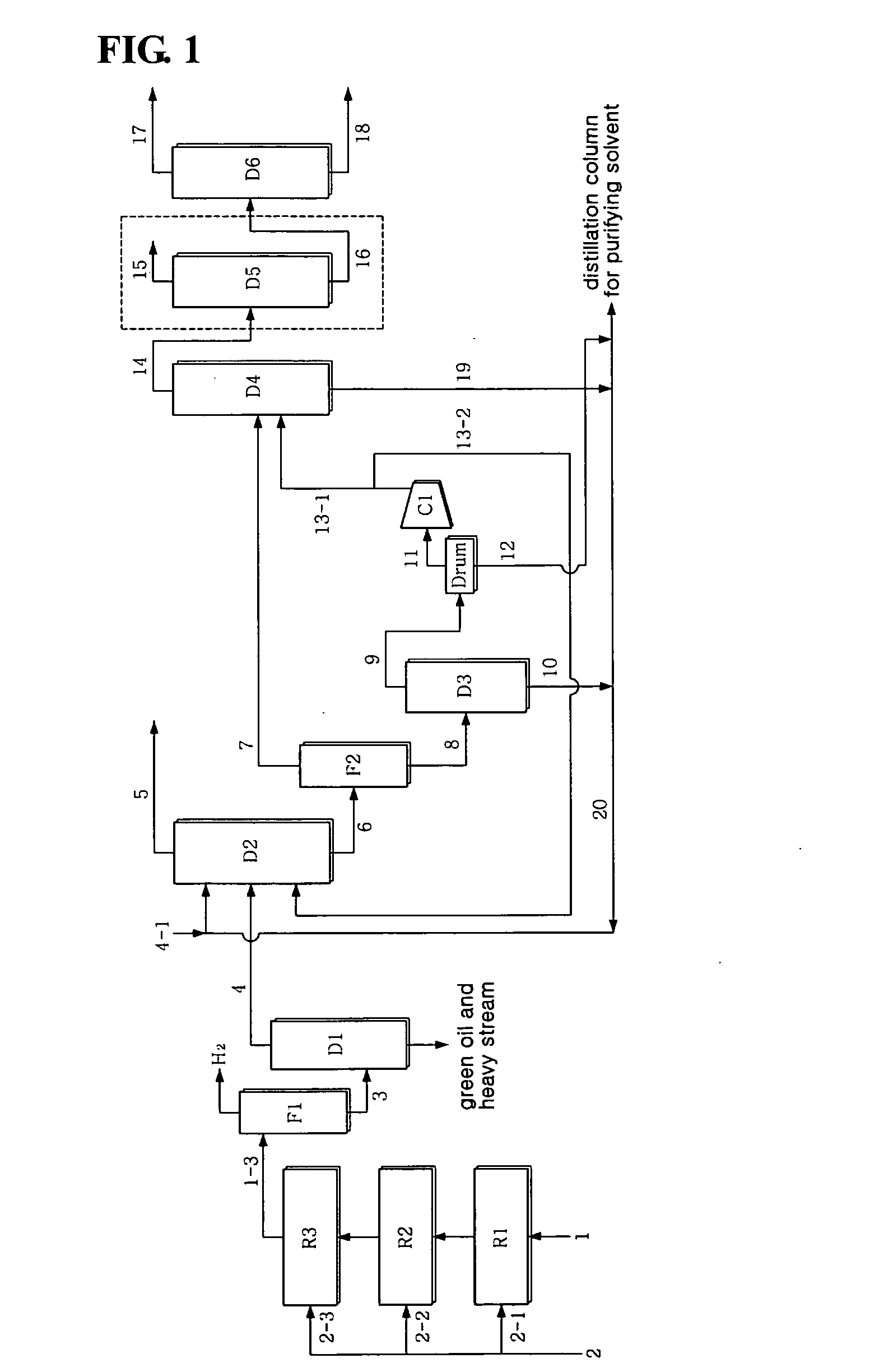 Process for 1,3-butadiene separation from a crude c4 stream with acetylene converter