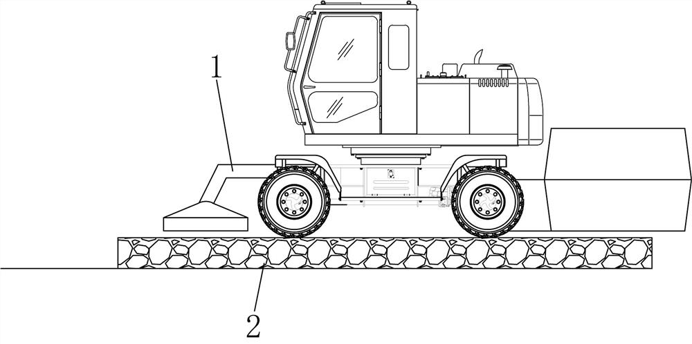 High-bearing-capacity pavement structure and paving construction method