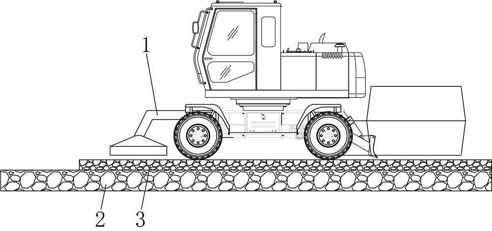 High-bearing-capacity pavement structure and paving construction method