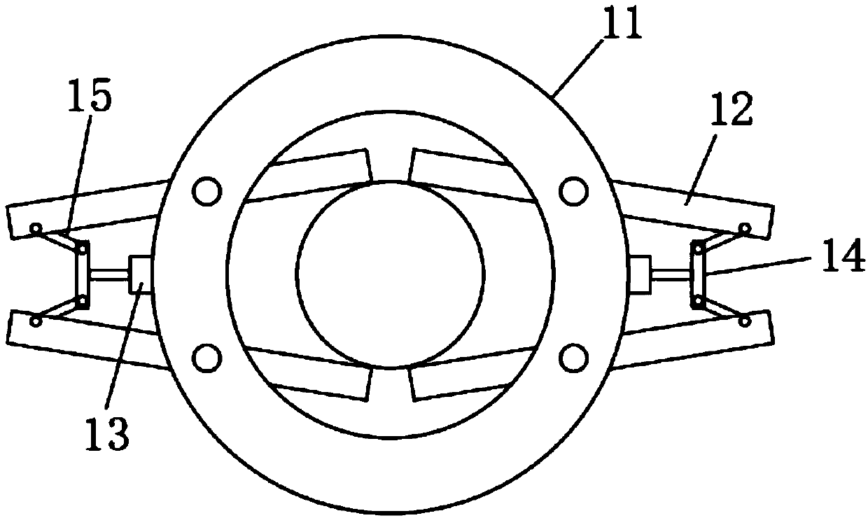 Anti-splashing device for steel tube shot blasting machine