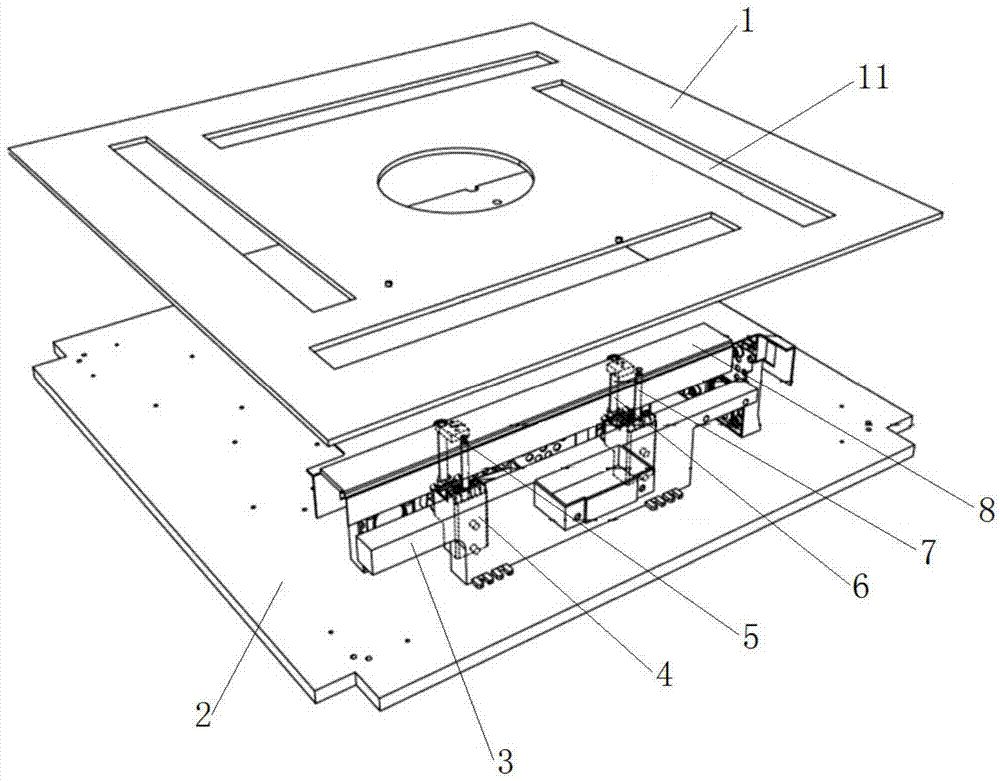 Mahjong machine tile lifting device stable in lifting