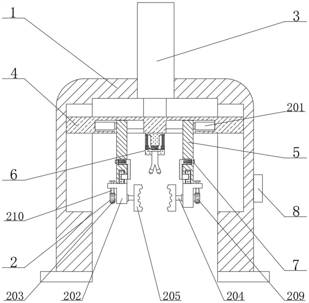 A lifting frame for processing auto parts and its using method