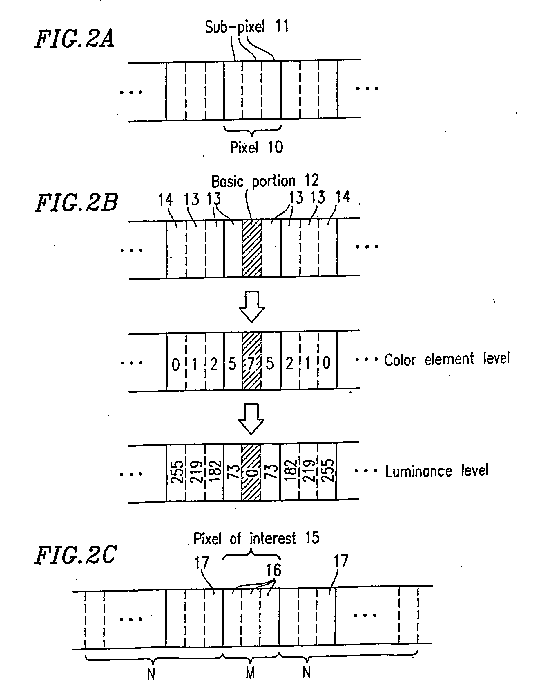 Character display apparatus and character display method, control program for controlling the character display method and recording medium recording the control program