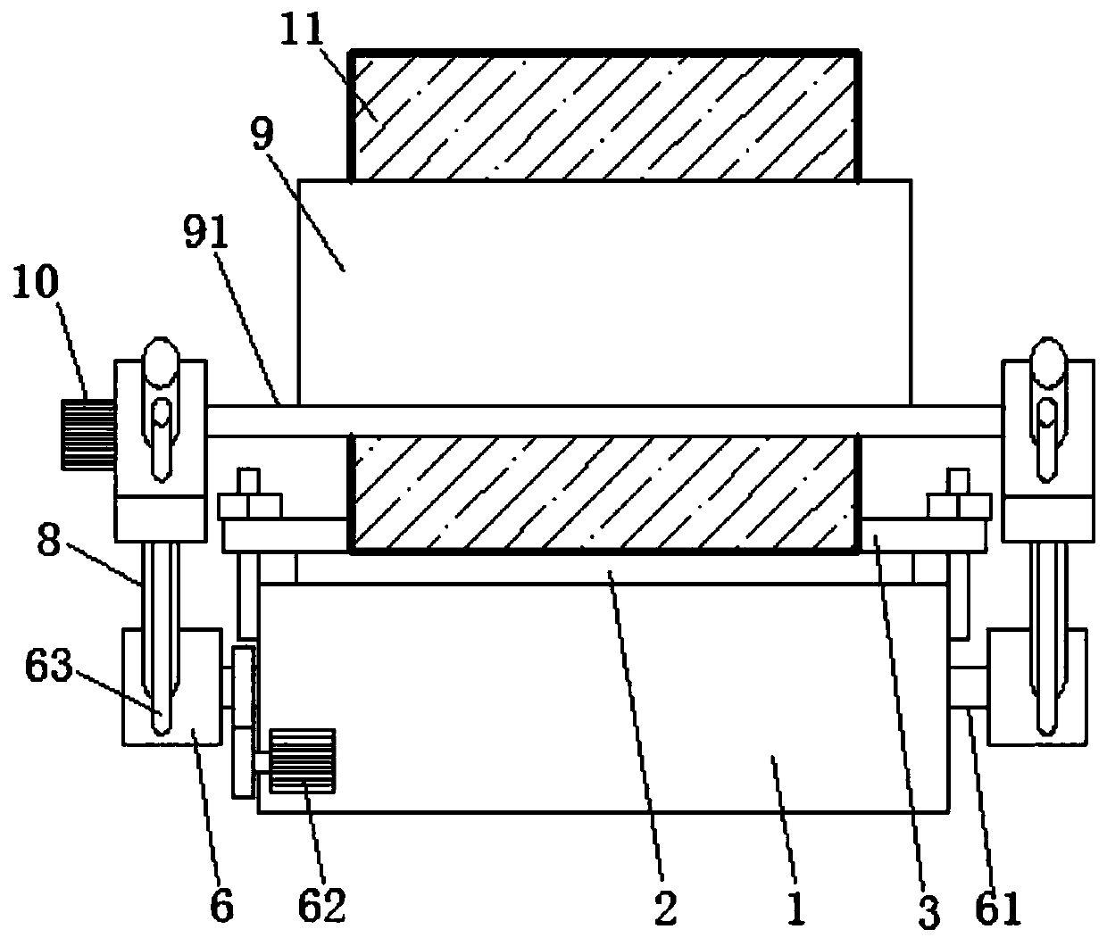 Bending machine for curtain wall metal plate production