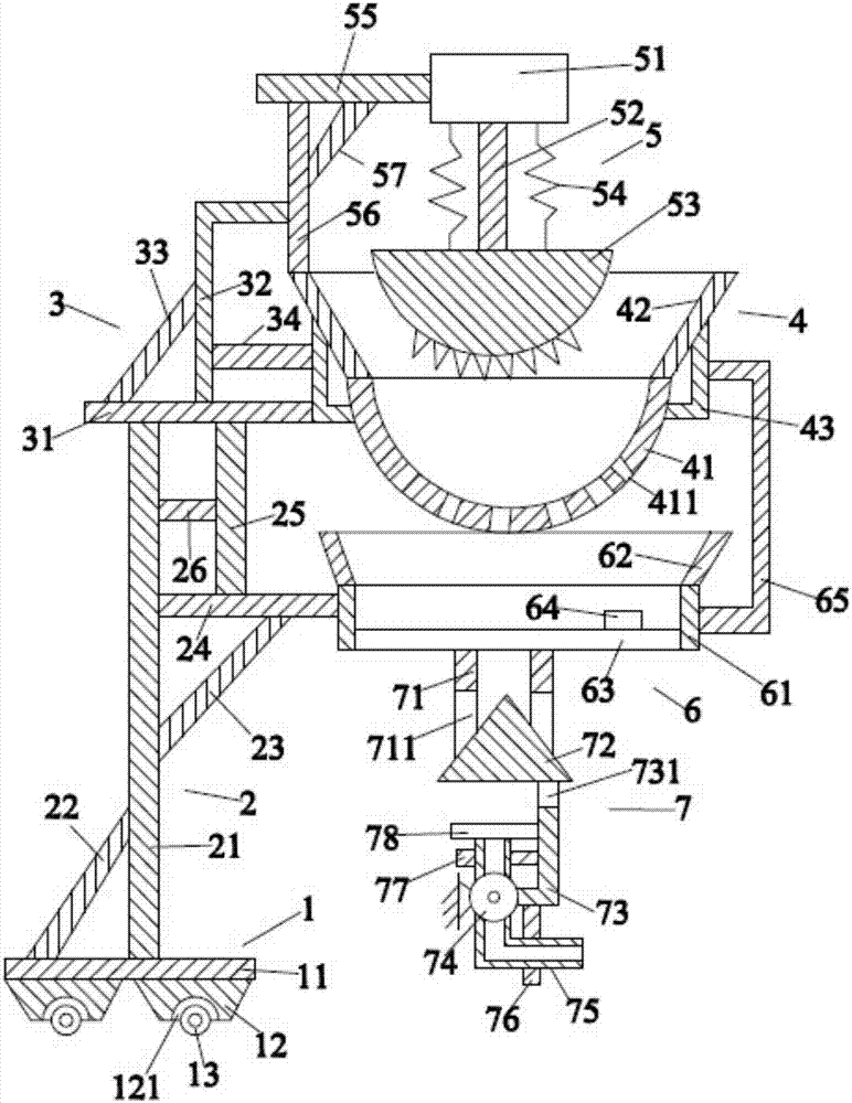 Agricultural stalk cutting and scattering device