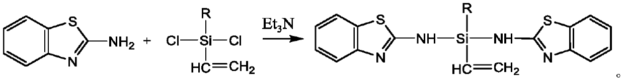 A kind of preparation method of epoxy resin based on silicon thiazole dopo type flame retardant modification