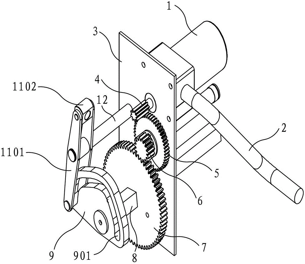 Cam operating mechanism with self-locking stations and operating method thereof