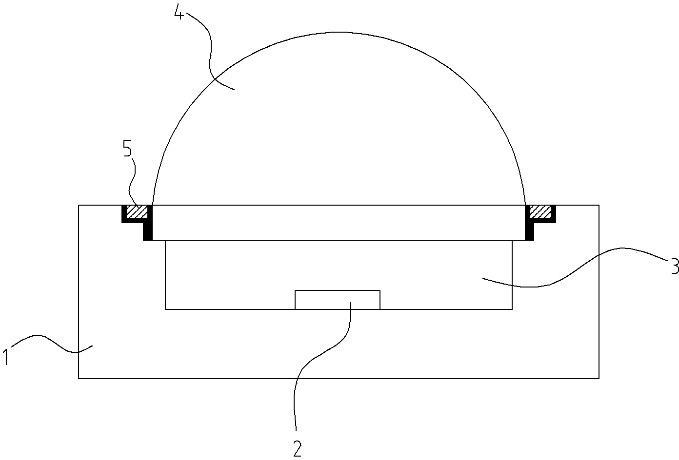 Inorganic LED packaging support and packaging method thereof