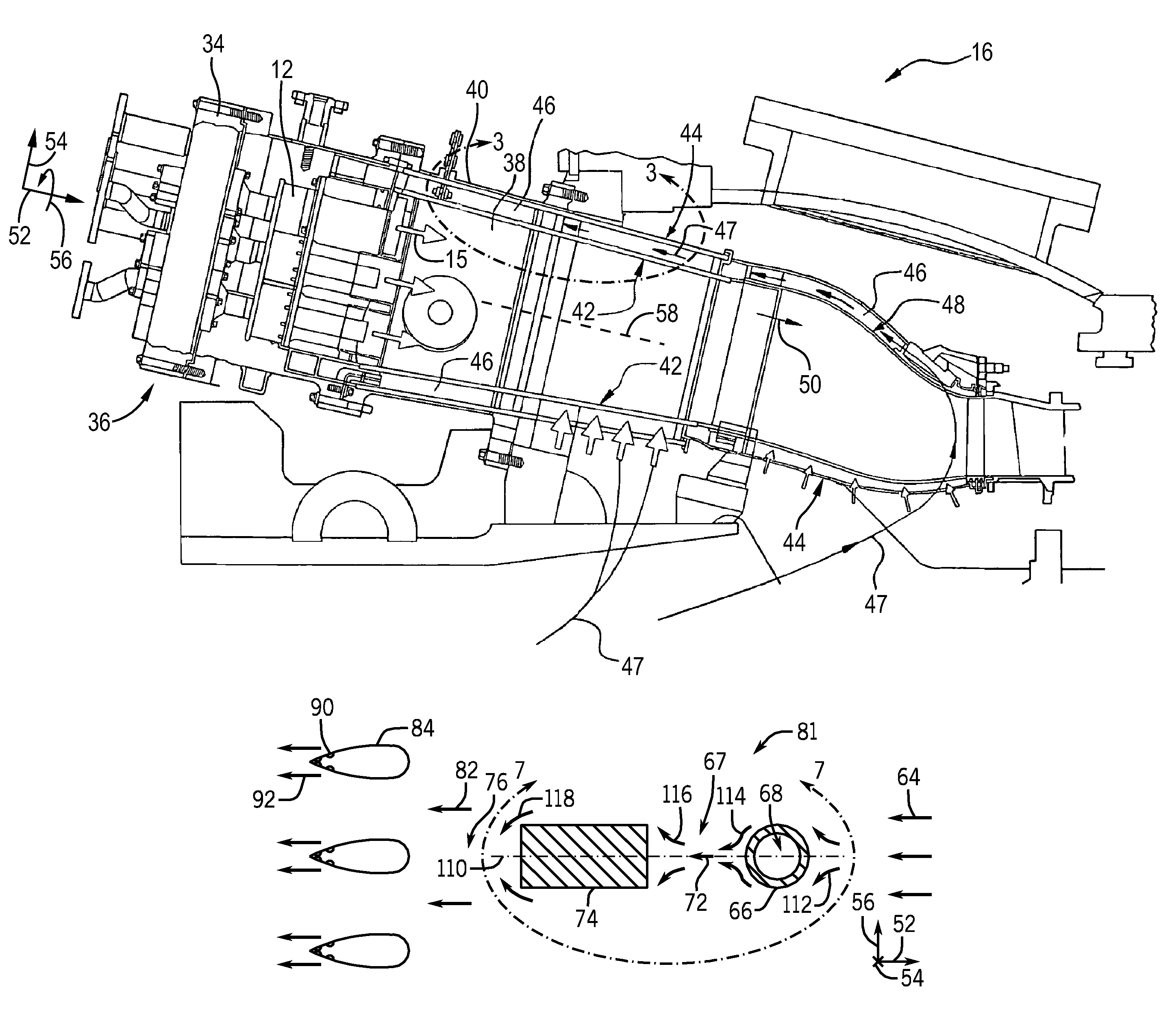 System and method for flow control in gas turbine engine